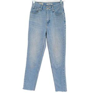 Levi's Premium Mom Jeans In Sneak Peek Light Wash Women's 24 High Rise Relaxed